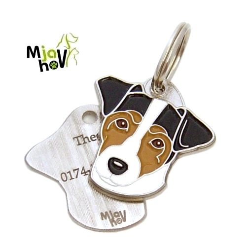 id-tegn-indgraverede-russell-terrier-trefarvet.jpg Personlige hundetegn MjavHov - indgraverede hundetegn online